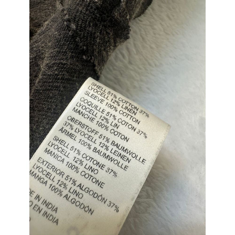 We The Free So Edgy Tee Graphic Tee XS/S Charcoal Rare Crochet Sleeve Boho - Picture 7 of 9